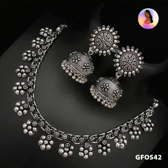 Handmade ethnic oxidised choker
