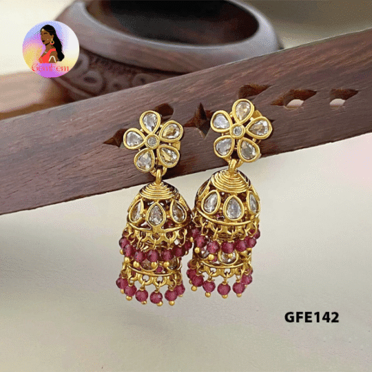 layered jhumkas