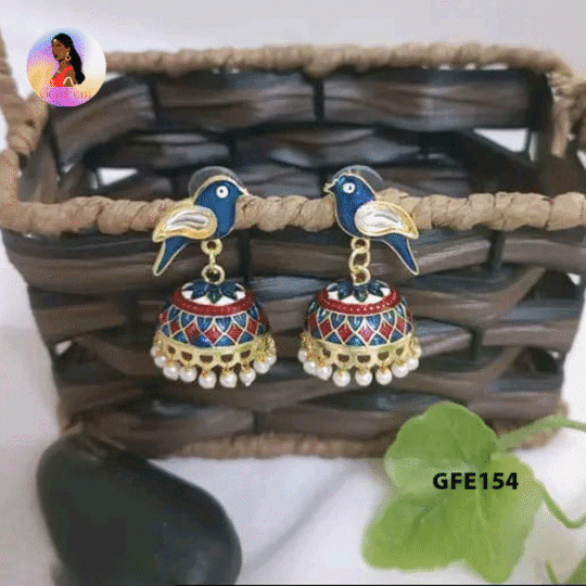 Handcrafted Metal Jhumkas