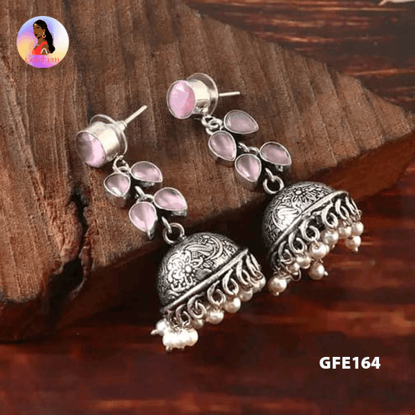 Oxidised Jhumkas