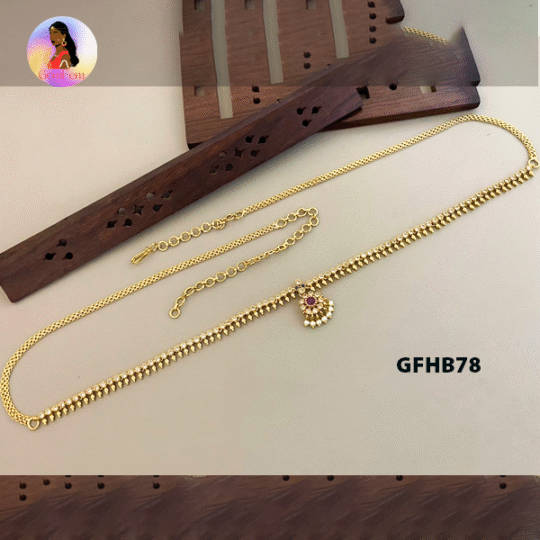 Ethnic minimal waist chain