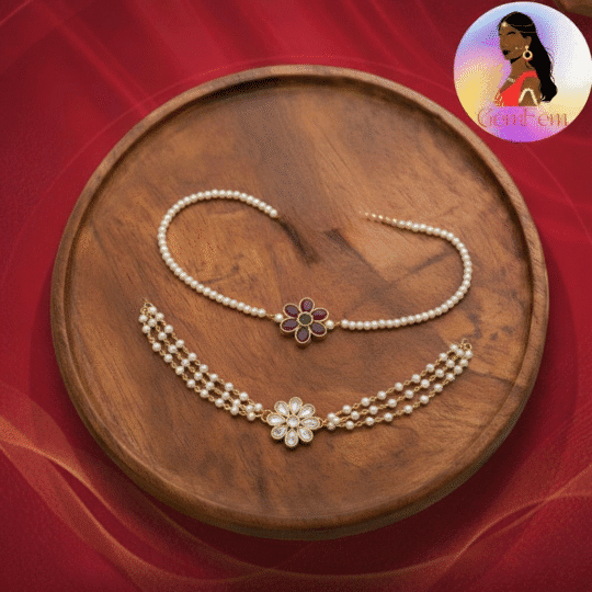 Layered choker necklace