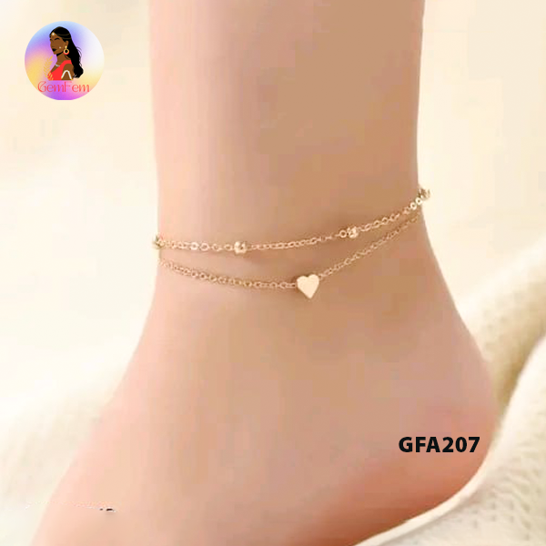 Dindigul bridal gold finish imitation anklet