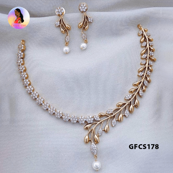 Dindigul temple style gold base choker jewellery