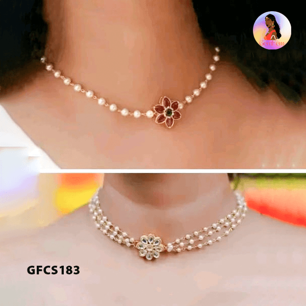 Dindigul lightweight gold finish choker set