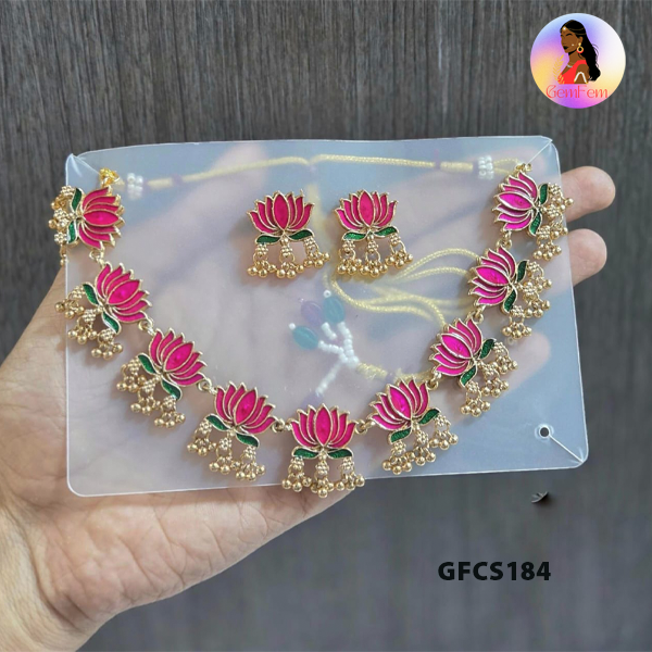 Dindigul premium quality gold finish choker set