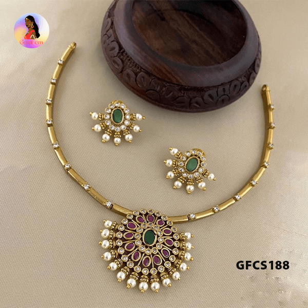 Dindigul classic gold choker necklace premium quality