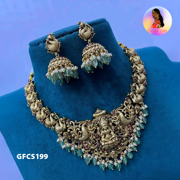 Dindigul classic gold choker necklace premium quality