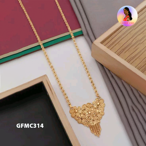 Gold Plated Long Dollar Chain