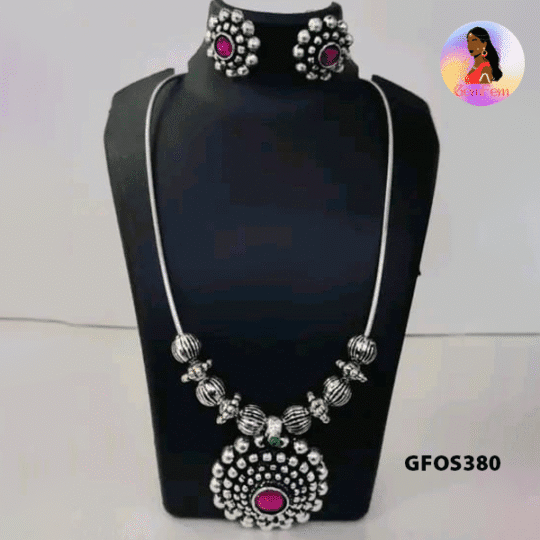 Stylish oxidised choker necklace