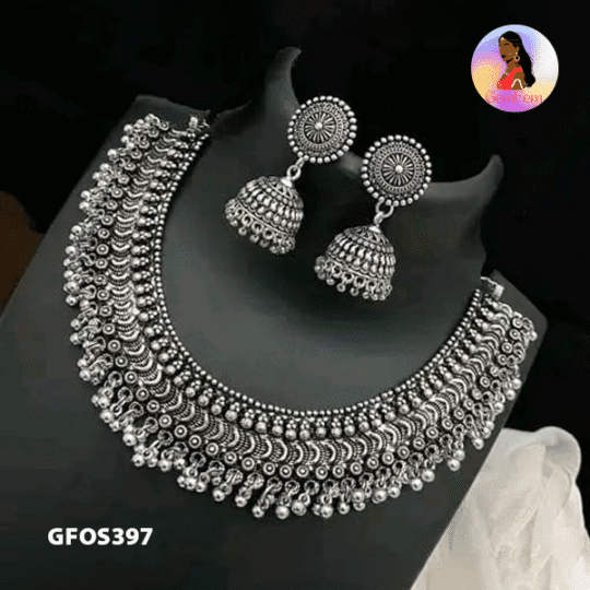 Ghungroo Oxidised Set