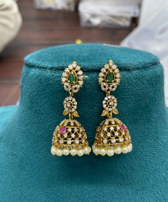 ad jhumka earrings