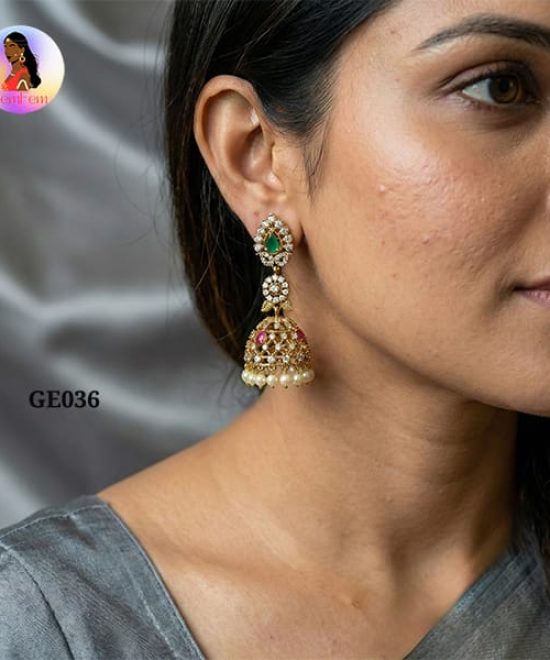 ad jhumka earrings