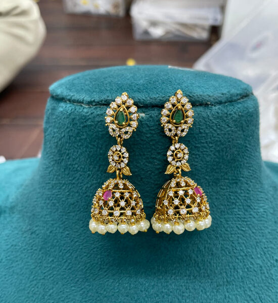 ad jhumka earrings