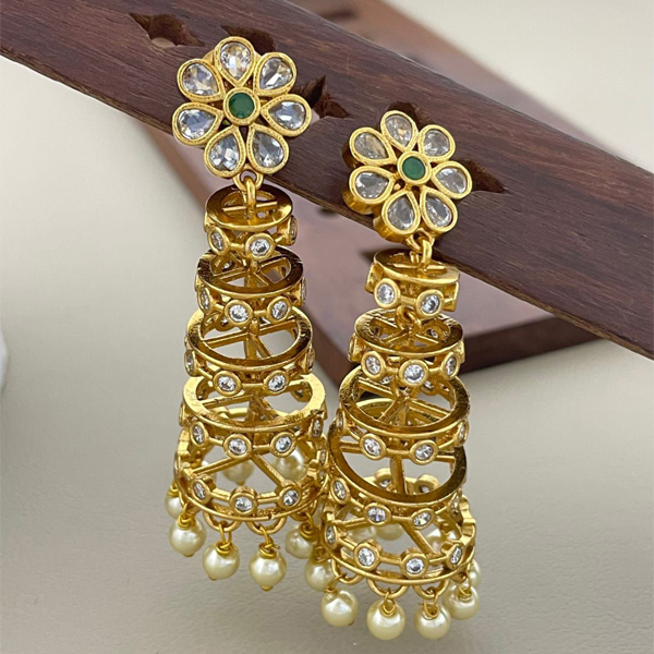 layer jhumka earrings for women