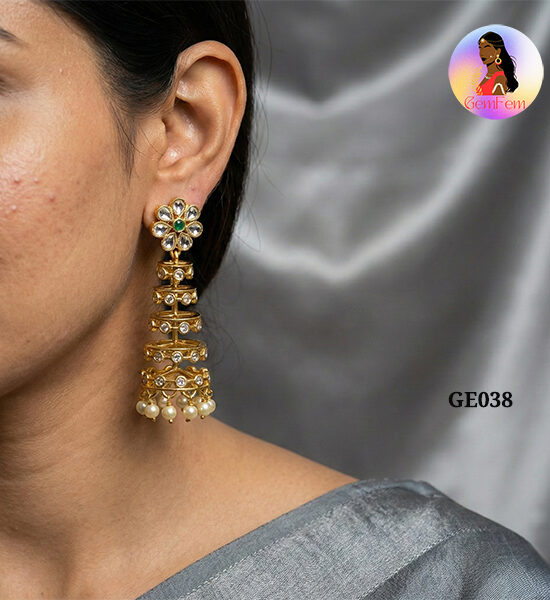 layer jhumka earrings for women