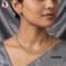 Minimal Diamond Replica Choker Set with Matching Earrings