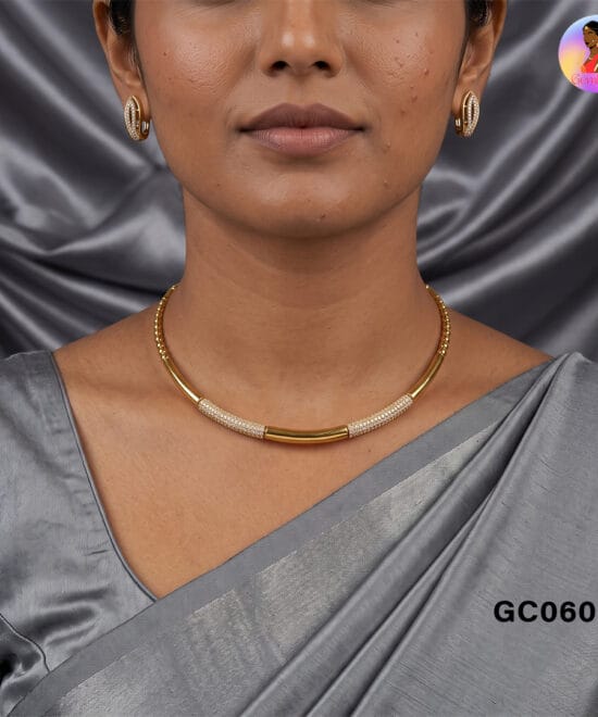 Affordable Indo Western Choker Set with Matching Earrings