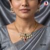 Lotus Design AD Choker Set with Matching Earrings