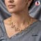 Diamond Replica Necklace Set with Matching Earrings