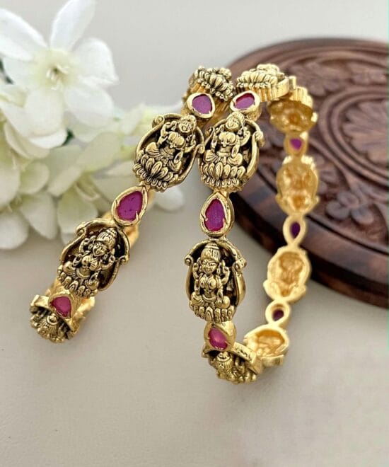 Temple Lakshmi Bangles for Women