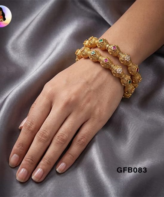 Antique Thick Bangles for Women with Vintage Design