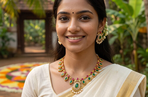Traditional Kerala Palakka Necklace at GemFem Jewels