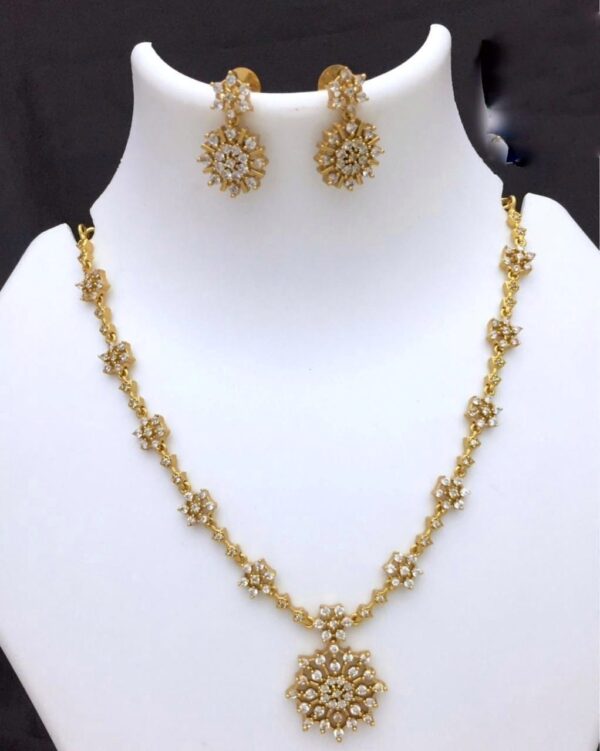 Minimal AD Choker Set Under 400 with Matching Earrings