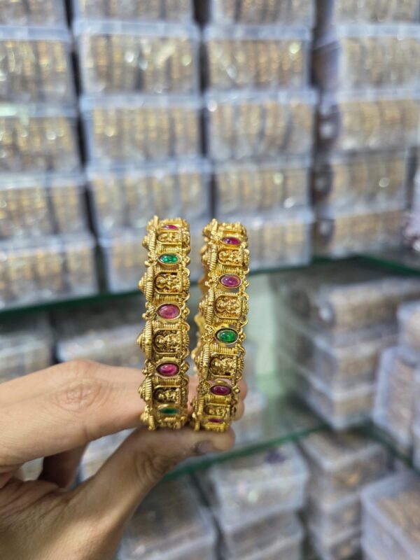 Temple Style Lakshmi Bangles for Women