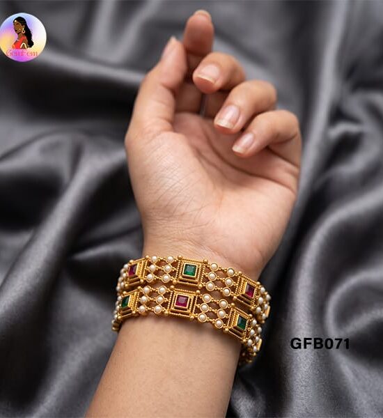 Pearl Bangles for Women with Elegant Pearl Design