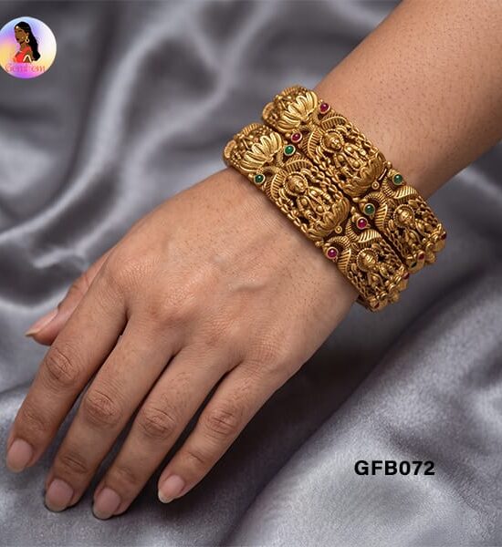 South Indian Lakshmi Bangles with Traditional Temple Design
