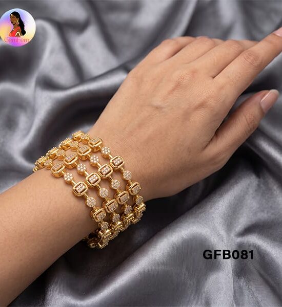 Premium AD Bangles for Women with Sparkling Stone Design