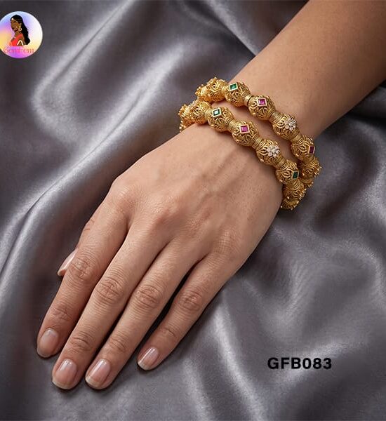 Antique Thick Bangles for Women with Vintage Design