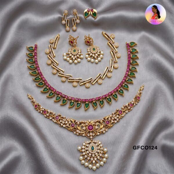 AD Jewellery Set Under 1500